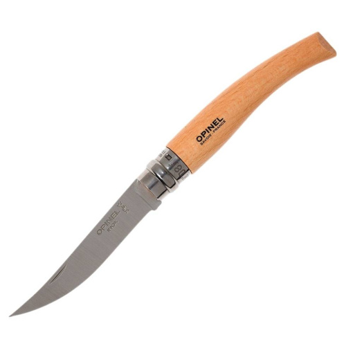 504 Opinel №8 VRI Folding Slim Beechwood