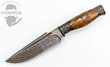 Туристический нож Noname из Дамаска №62
