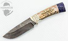Туристический нож Noname из Дамаска №83