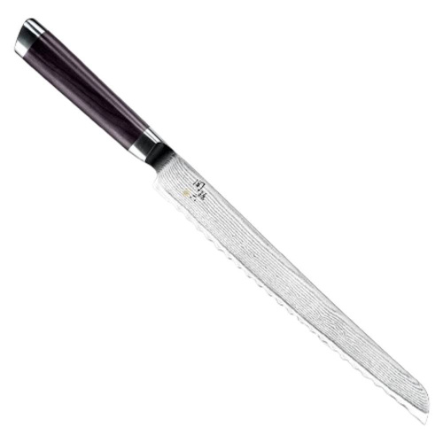 Кухонный нож для хлеба Seki Magoroku Damascus 240мм