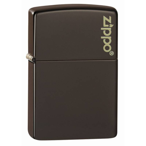 499 ZIPPO ЗажигалкаLogo Classic с покрытием Brown Matte