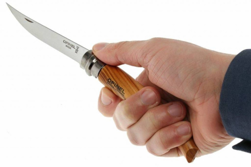 504 Opinel №10 VRI Folding Slim Olivewood фото 6 504 Opinel №10 VRI Folding Slim Olivewood фото 6